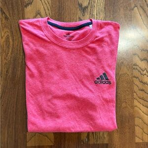 Adidas Men's Pink Short Sleeve Tee